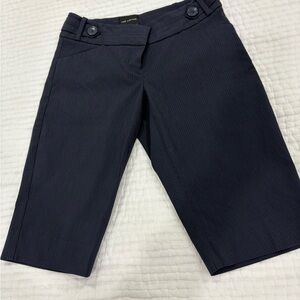 The Limited Size 2 Drew Fit Dark Blue Striped Women's Dress Shorts